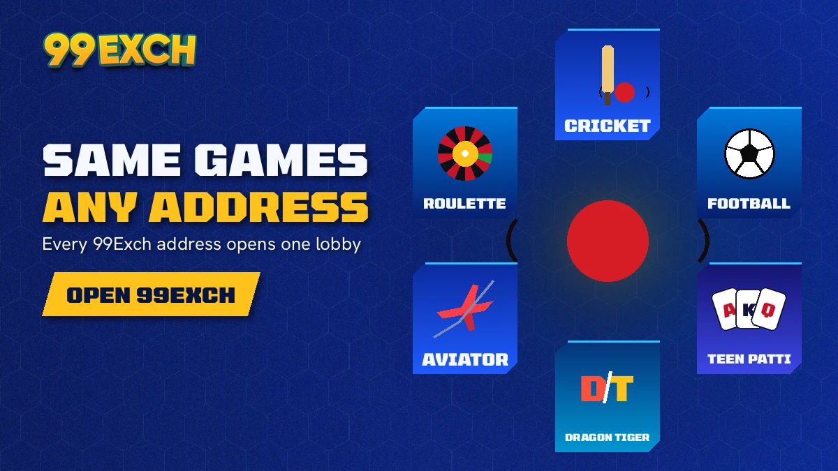 99 exchange com games on every mirror: cricket exchange, Teen Patti, Andar Bahar and Aviator on one 99Exch ID