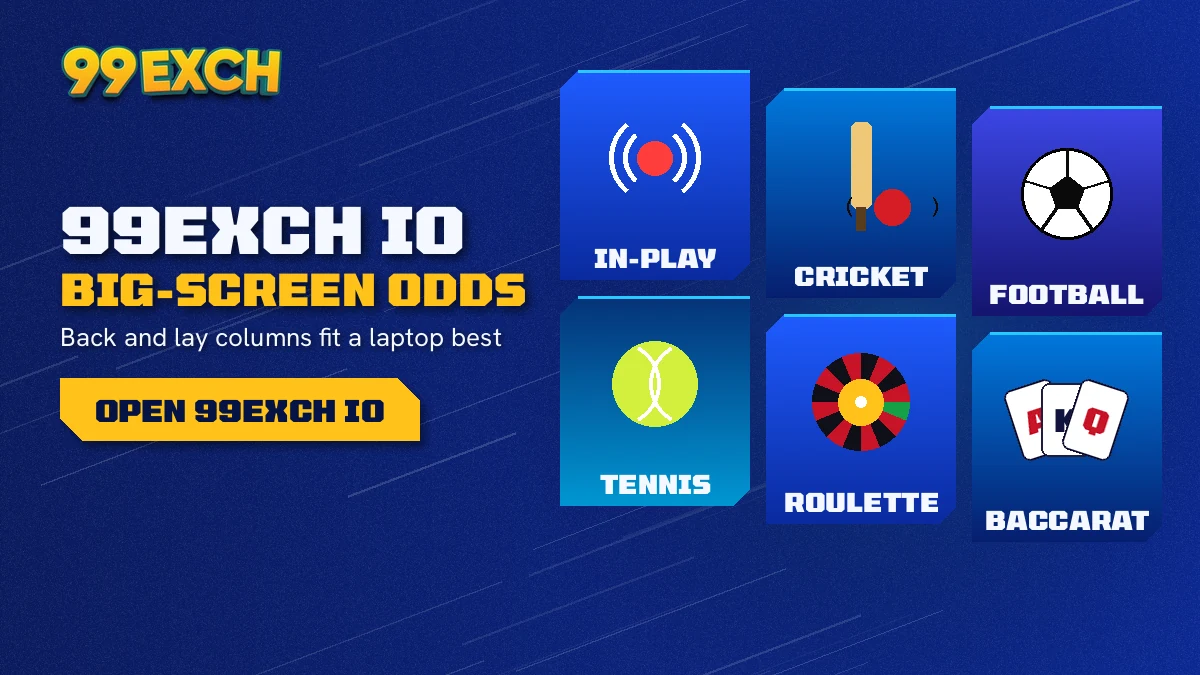 99exch io markets on desktop: cricket exchange, Teen Patti, Andar Bahar and Aviator games