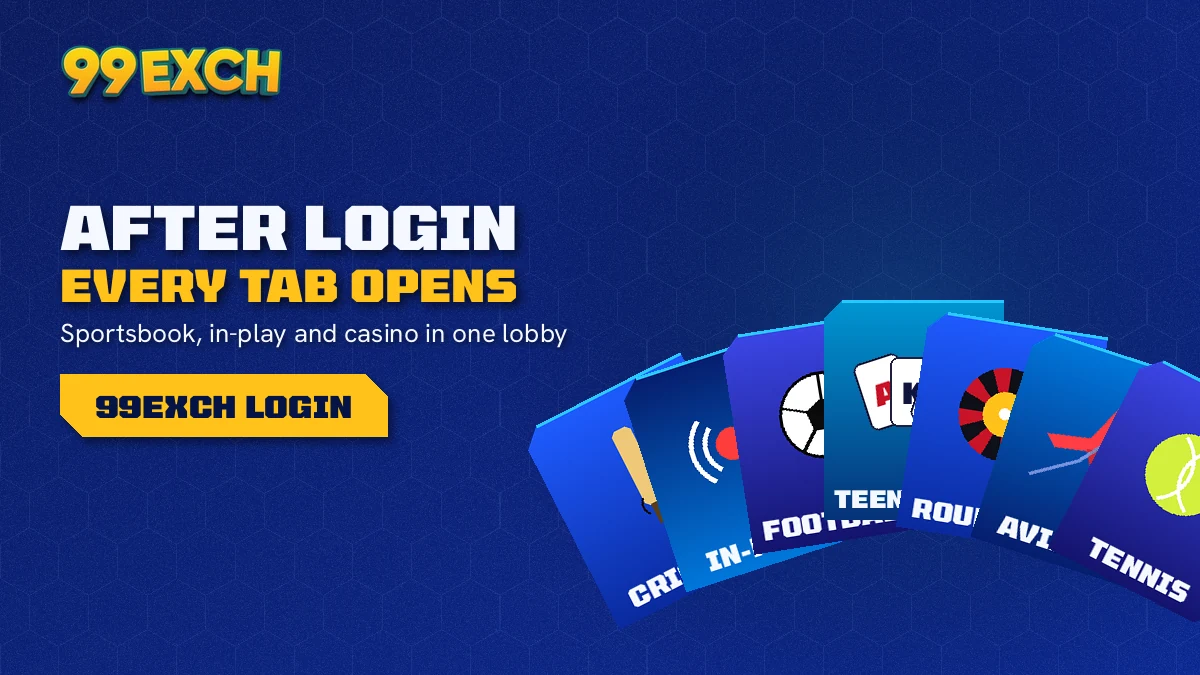 99exch login opens cricket exchange, Teen Patti, Andar Bahar and Aviator on one balance