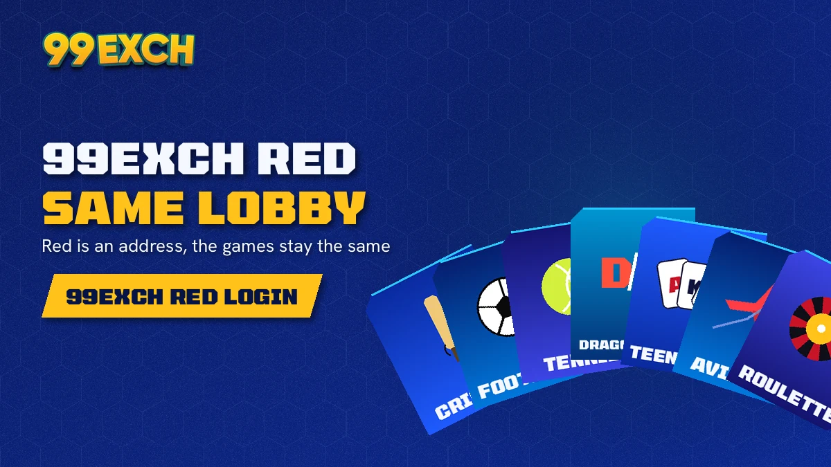 99Exch Red markets including cricket exchange, Teen Patti, Andar Bahar and Aviator on one 99Exch ID
