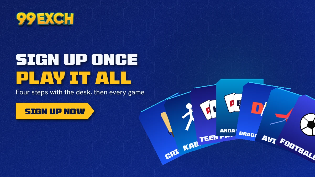 99Exch sign up opens cricket exchange, Teen Patti, Andar Bahar and Aviator on one ID